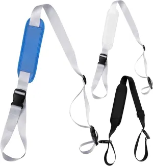 3 Pack Carry Strap for Beach Chair Folding Chair Adjustable Beach Chair Carry Strap Replacement Universal Folding Chair Carry Strap for Beaches Camping Picnics (Black, Gray and White, Gray and Blue)