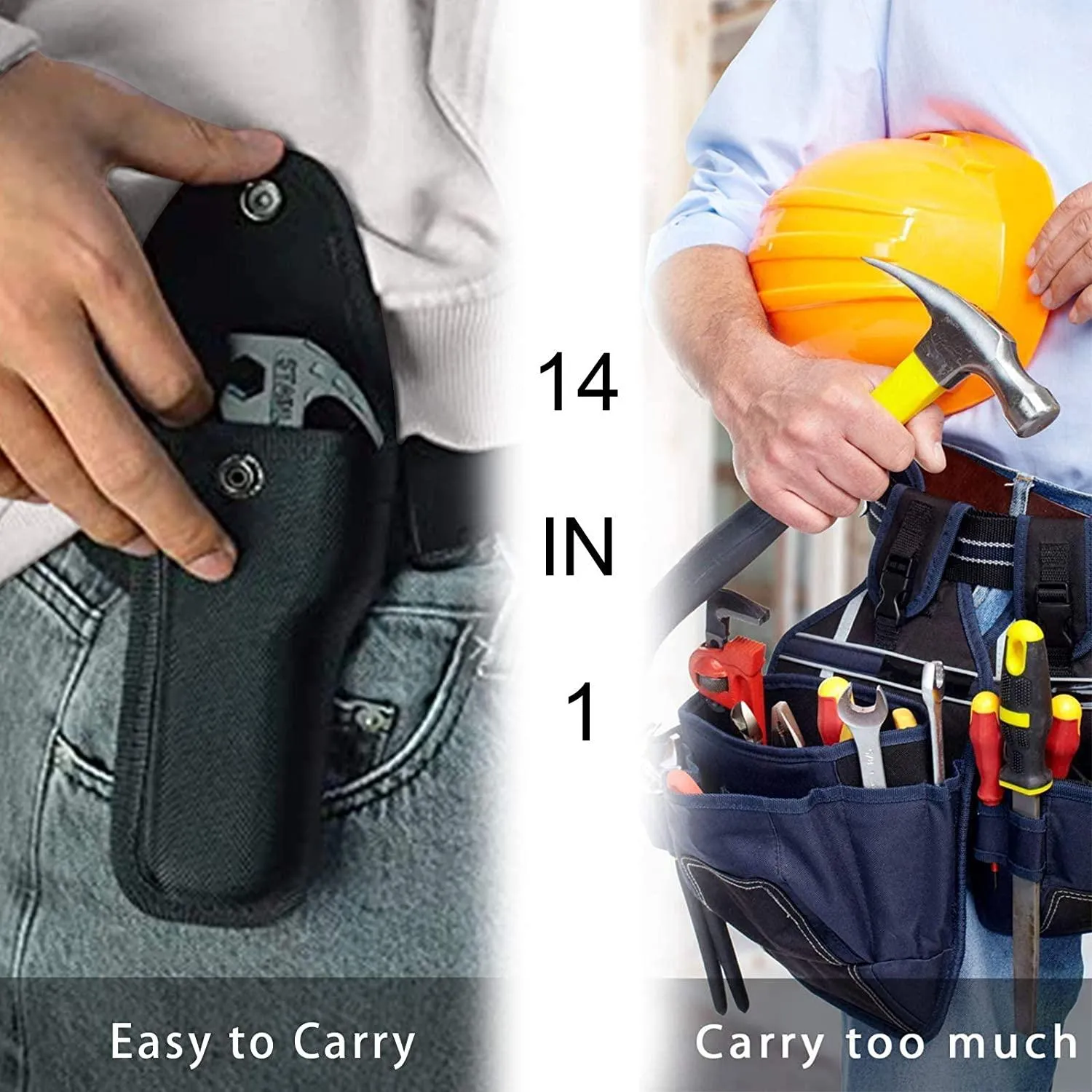 All in One Survival Tools Hammer Multitool,Gift Ideas for Men Father Him