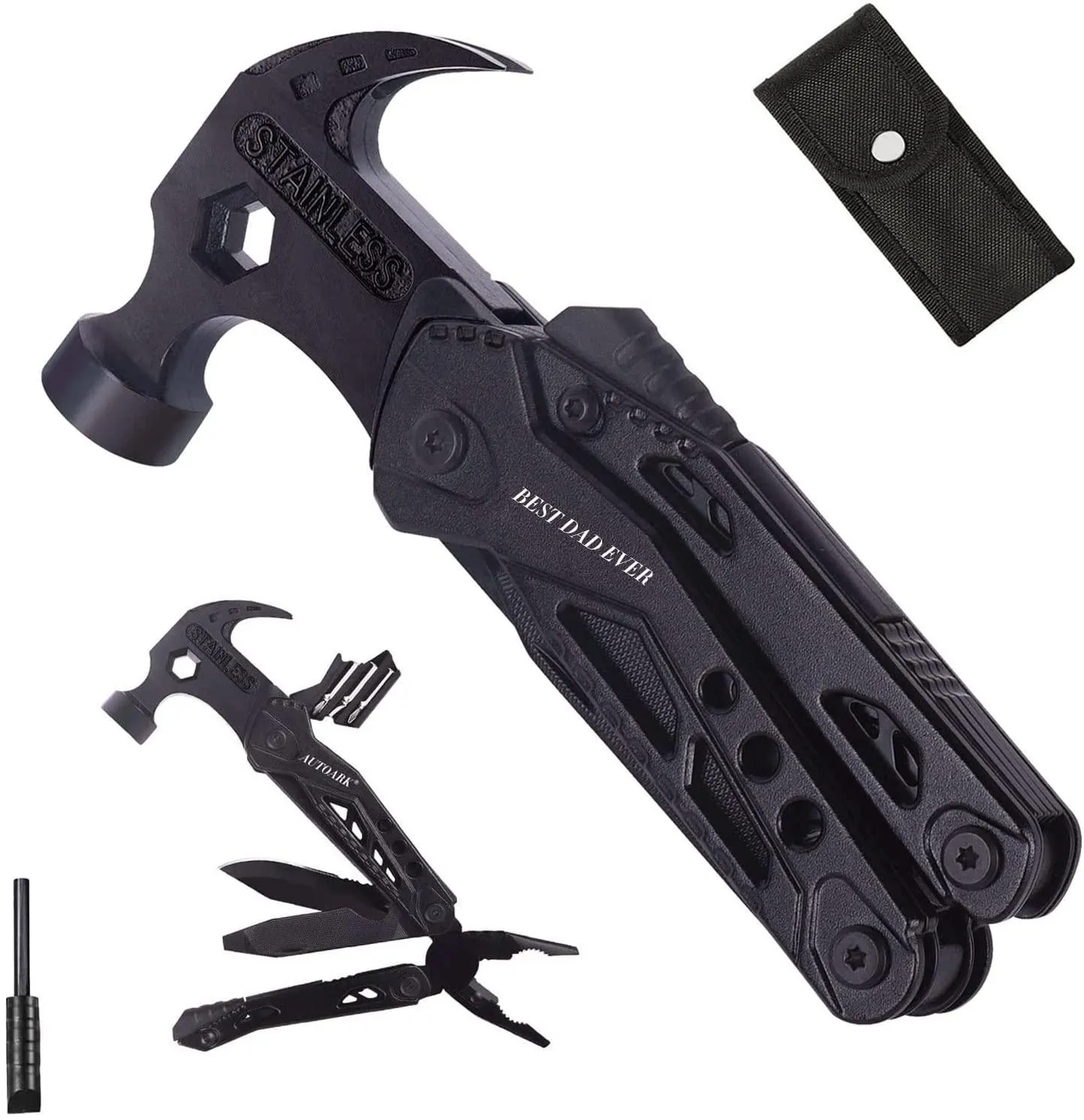 All in One Survival Tools Hammer Multitool,Gift Ideas for Men Father Him