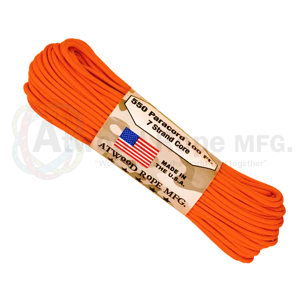 Atwood 550 Paracord - Solids 100 ft