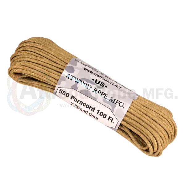 Atwood 550 Paracord - Solids 100 ft