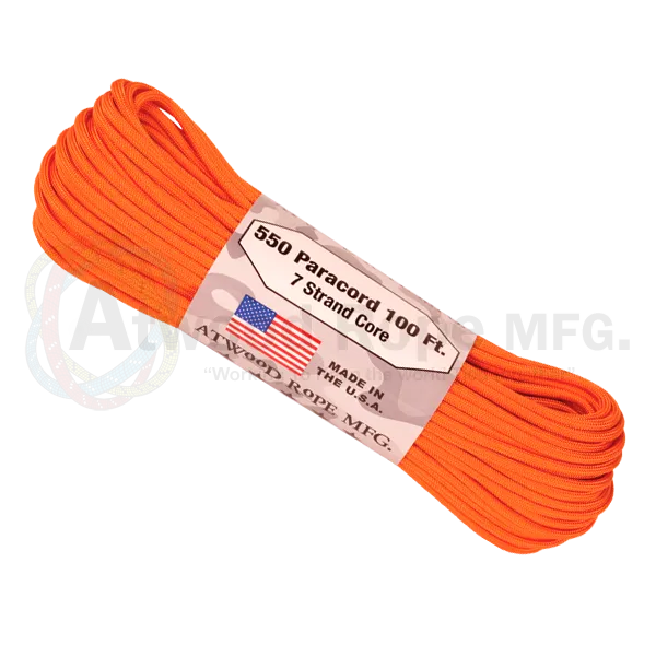 Atwood 550 Paracord - Solids 100 ft