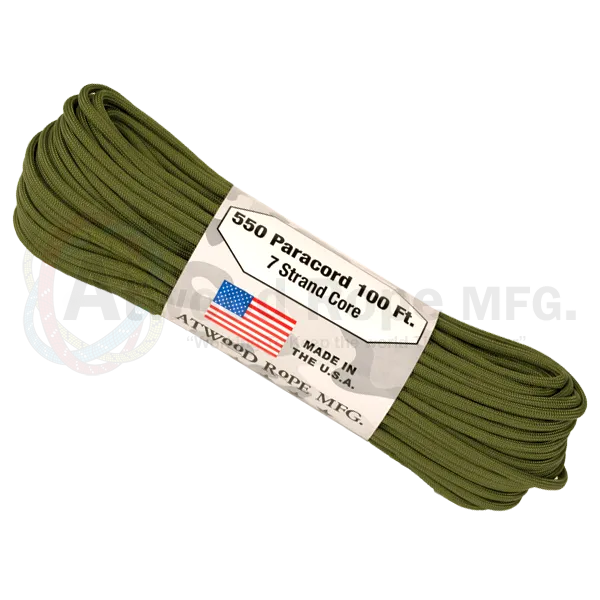 Atwood 550 Paracord - Solids 100 ft