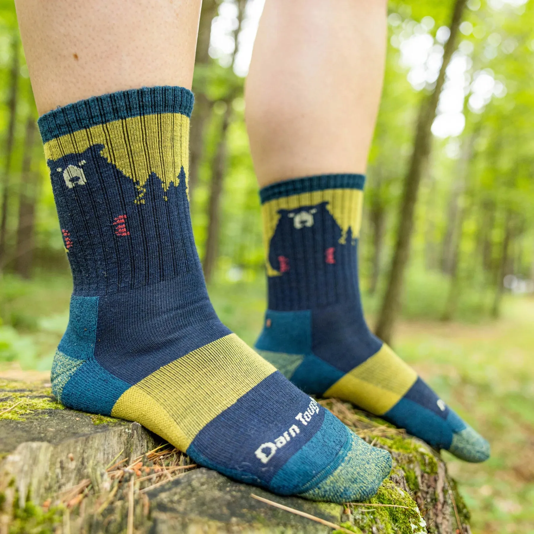 Bear Town Micro Crew Lightweight Hiking Sock (Women's) - D1970W