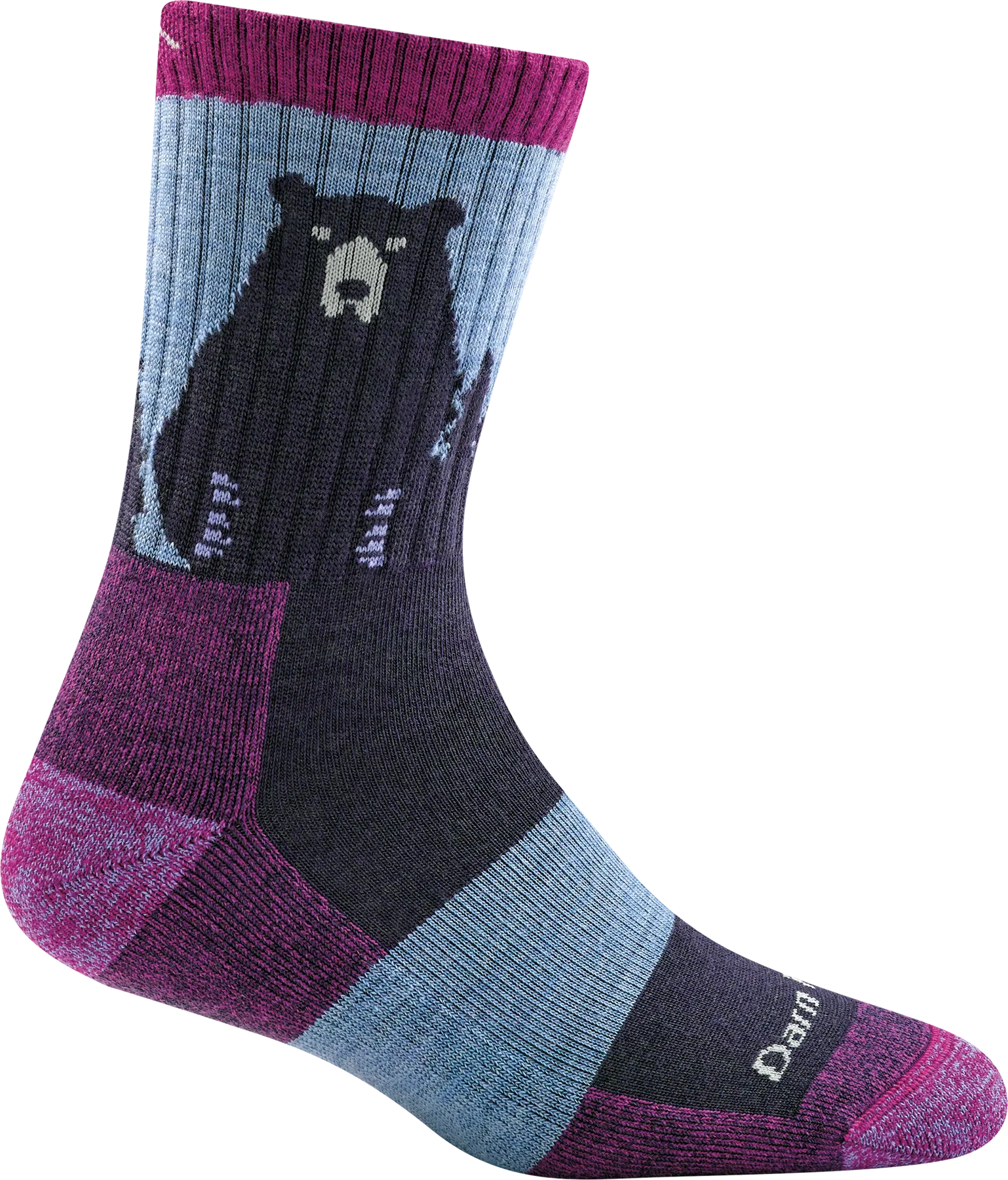 Bear Town Micro Crew Lightweight Hiking Sock (Women's) - D1970W