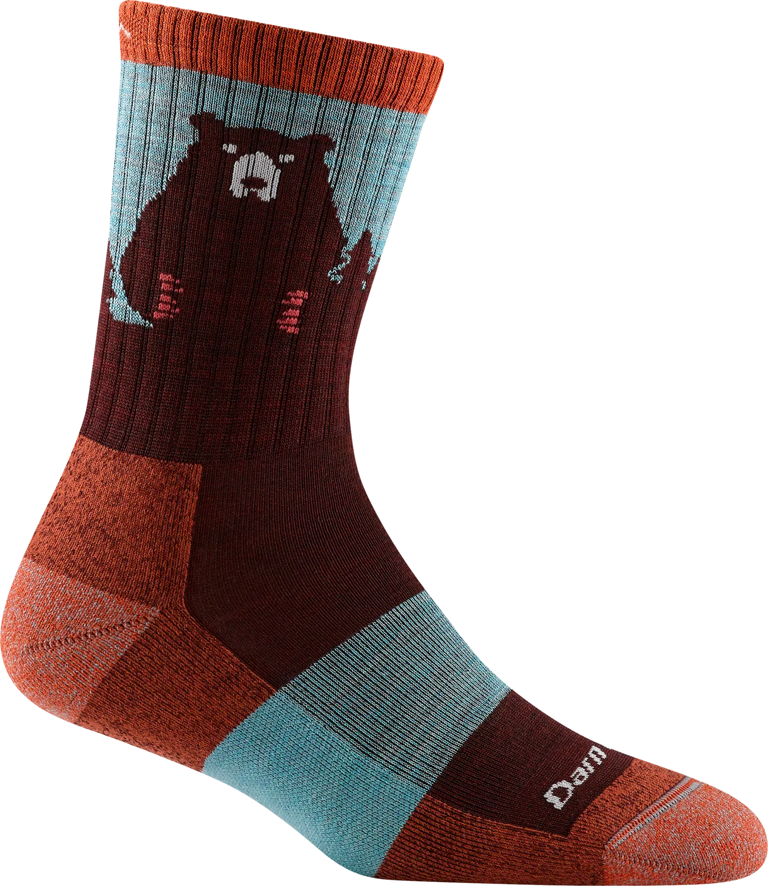 Bear Town Micro Crew Lightweight Hiking Sock (Women's) - D1970W