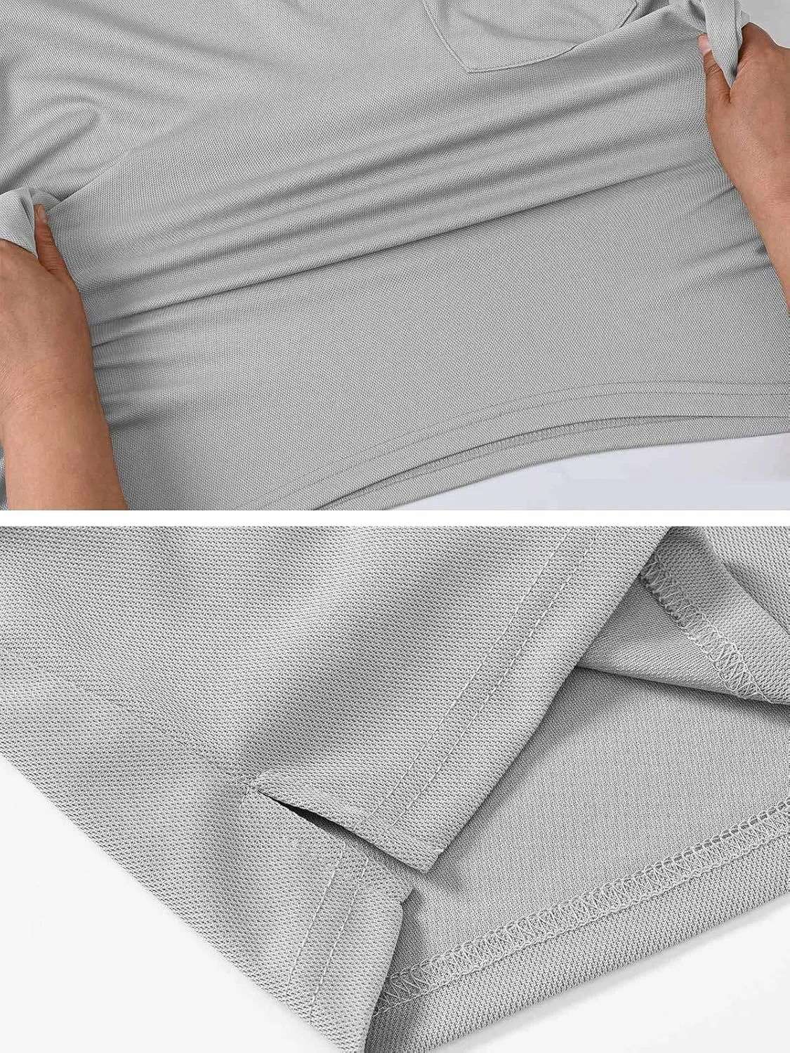 BGOWATU Men's Polo Shirts Short Sleeve Collared Golf Shirts Quick Dry Tennis Shirt Outdoor Sports Causal Shirts