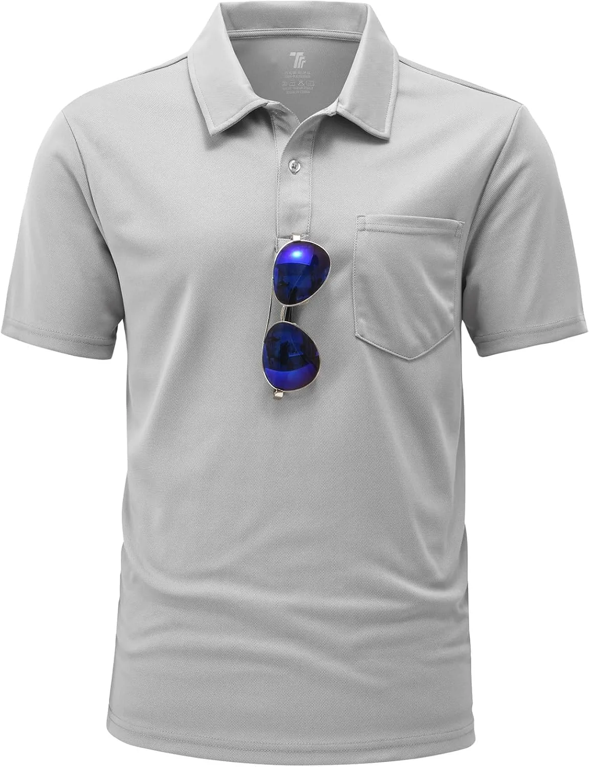 BGOWATU Men's Polo Shirts Short Sleeve Collared Golf Shirts Quick Dry Tennis Shirt Outdoor Sports Causal Shirts