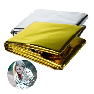 Blanket Outdoor Survival First Aid Rescue Kit Waterproof Foil Thermal Blanket for Camping Hiking