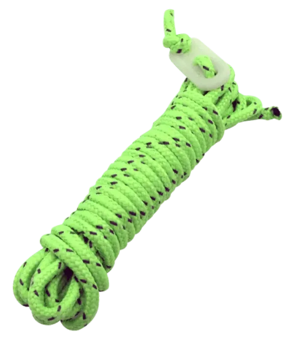 Camping Guy Tent Ropes Luminous - 4 PACK - Glow In The Dark