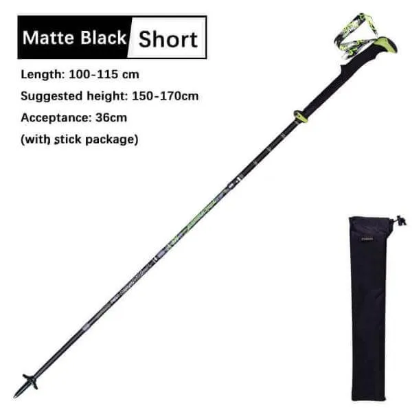 Carbon Fiber Folding Walking Stick 5 sections