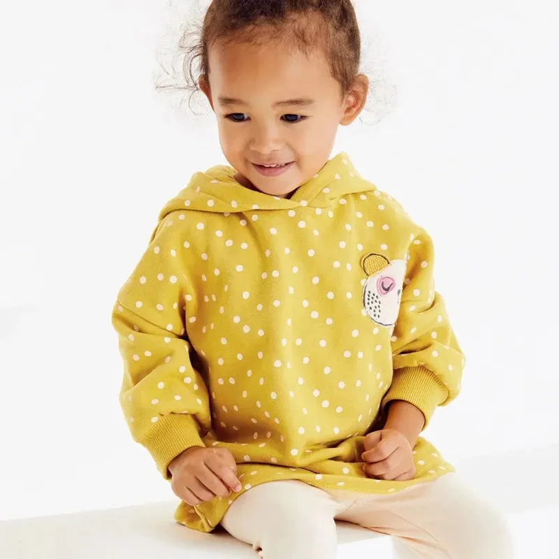 Cartoon Design Hoodies and Soft Pants Warm Outfits for Kids