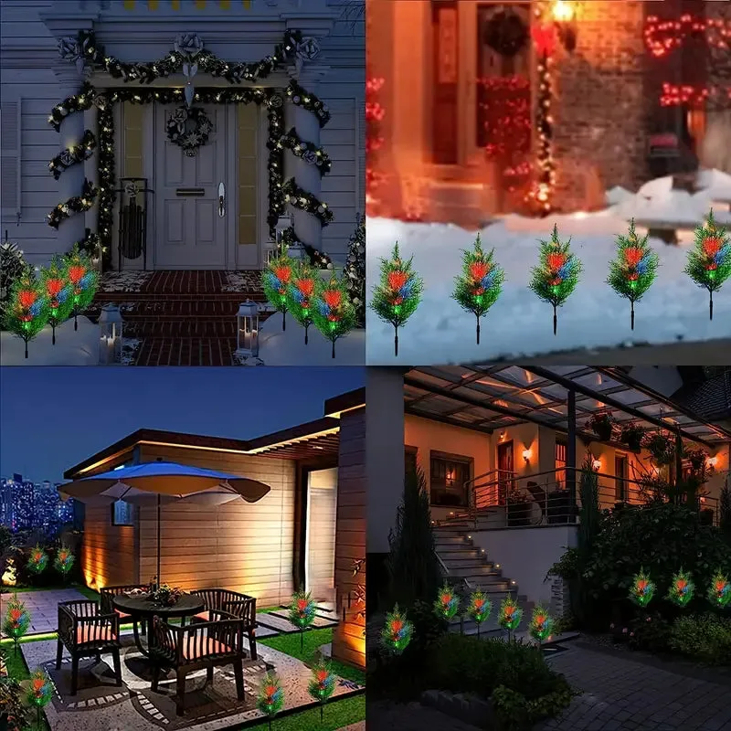 Christmas Solar Lawn Lamp, Garden Solar Light Tree