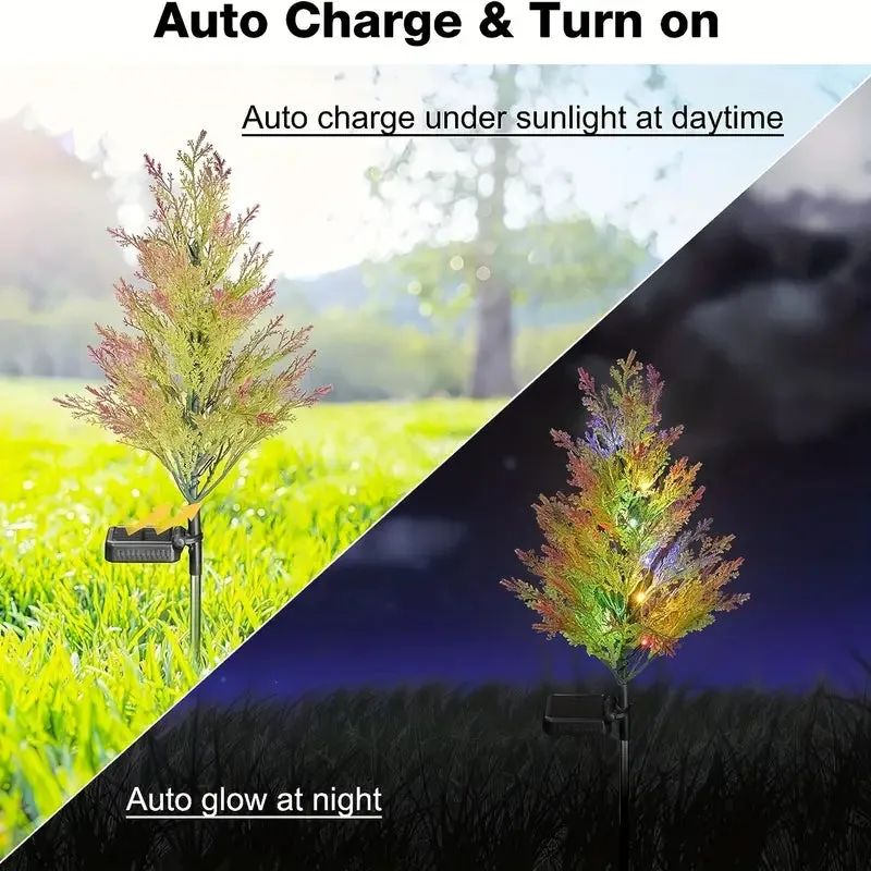 Christmas Solar Lawn Lamp, Garden Solar Light Tree