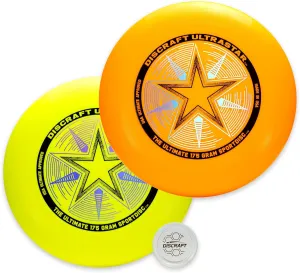 Discraft Ultrastar Ultimate Discs 1 & 2 Packs, Standard Size, for Competitive & Casual Play