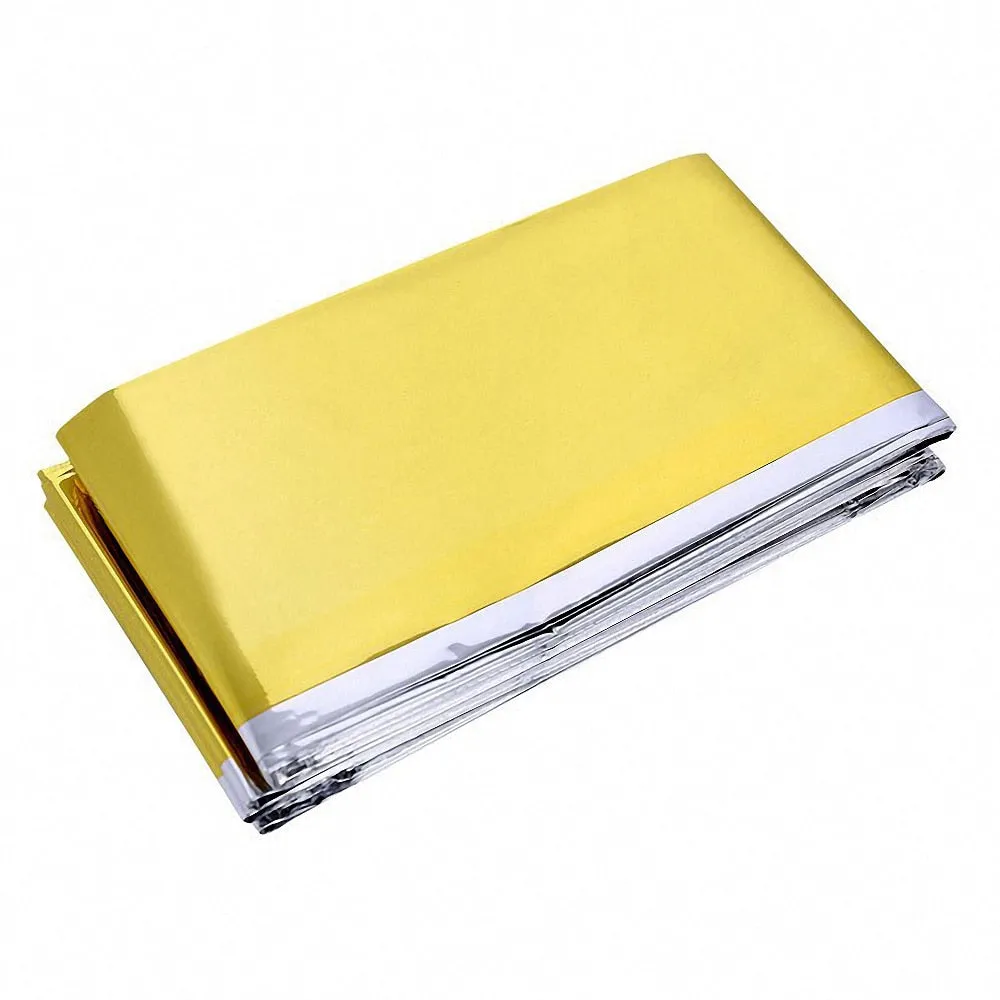 Emergency Blanket Outdoor Survival Windproof  Waterproof Foil Thermal Blanket for Camping