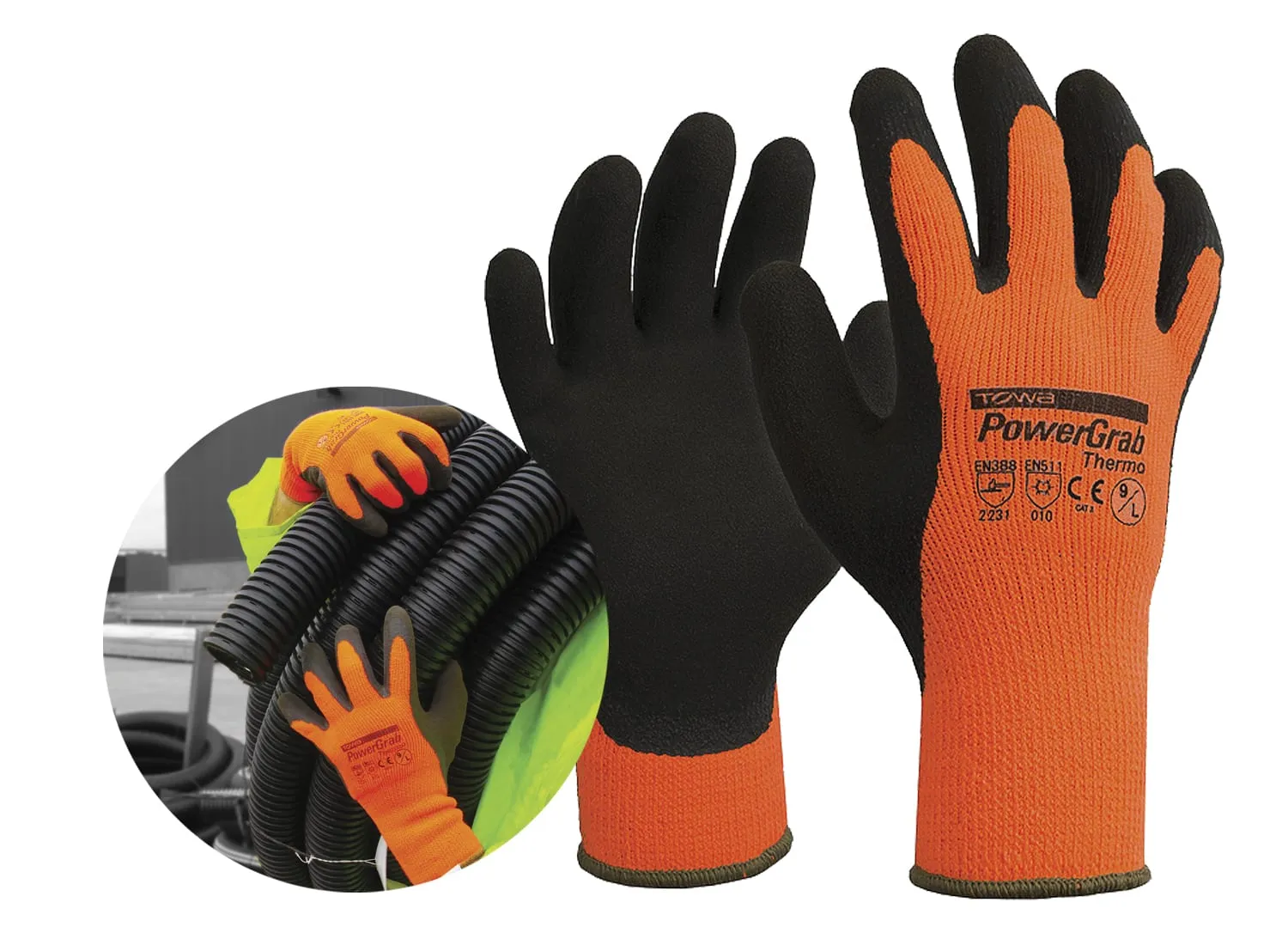 Esko PowerGrab Thermal Gloves - Orange