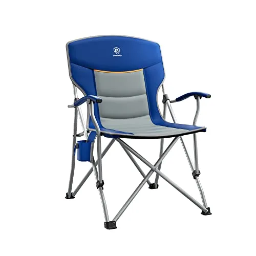 EVER ADVANCED Folding Camping Chair with Cup Holder Quad