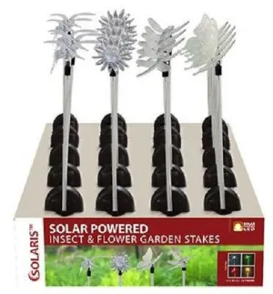 Four Seasons Courtyard QLP268ABB Assorted Solar Garden Pathway Stake Lights - Quantity of 12