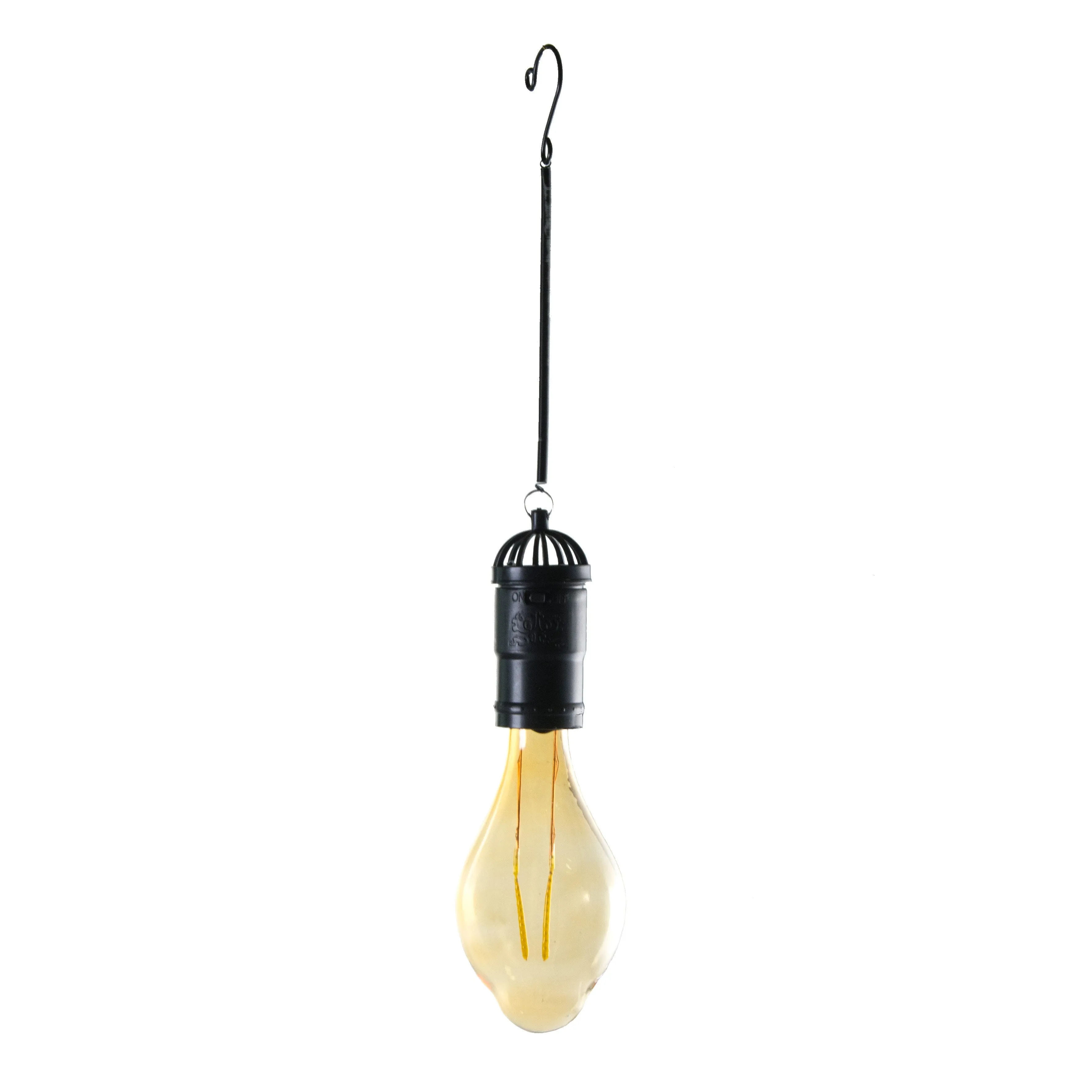 Hanging Solar Edison LED Bulb: Black