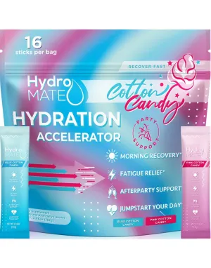 HydroMate Electrolytes Cotton Candy Powder 16 Sticks