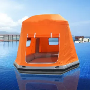 Inflatable Floating Tent Shoal Family Camping Water Raft Boat Portable Amphibious Inflatable Tent