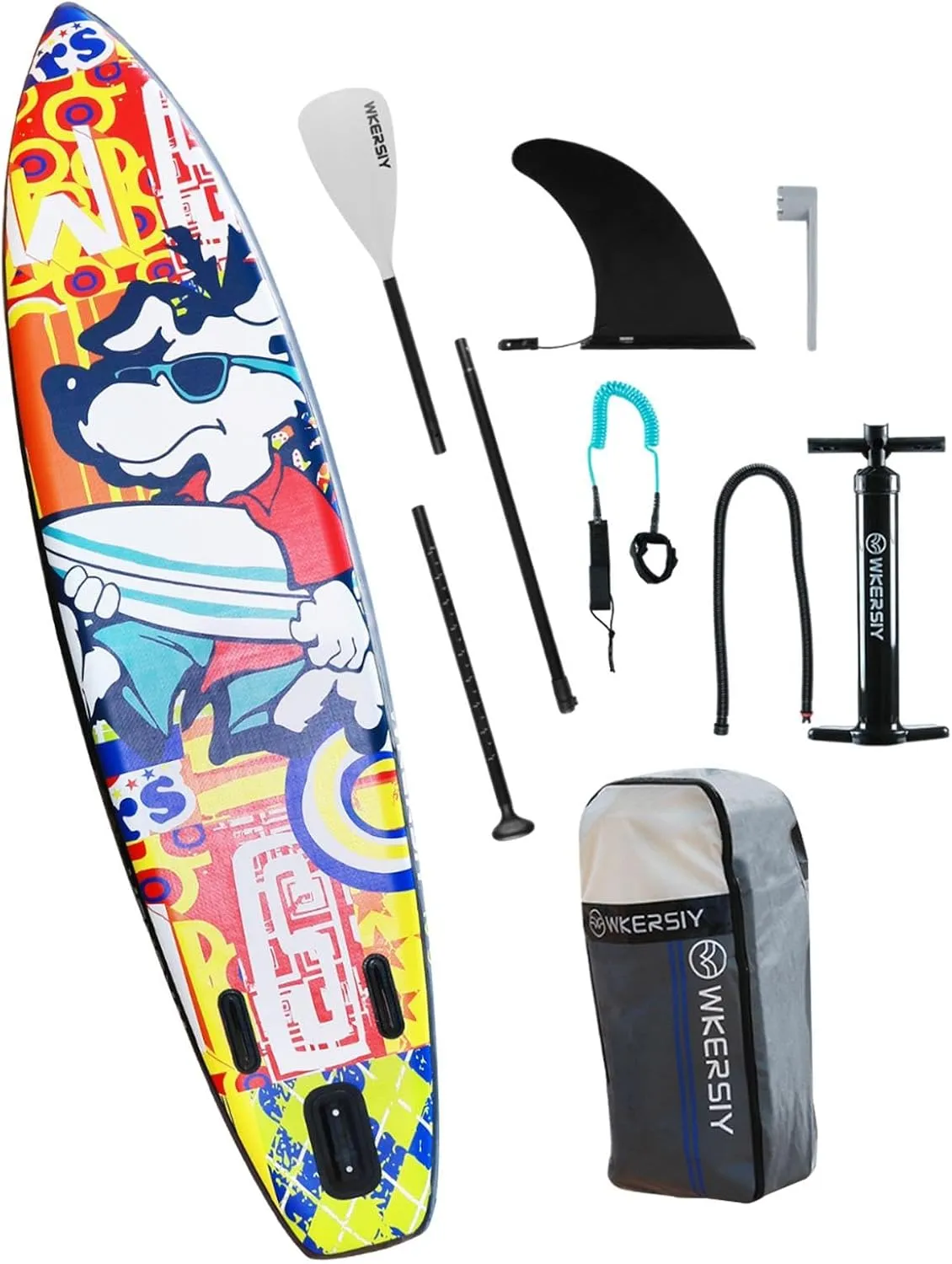 Inflatable Surfing Board Standup Paddle Board Stable Design Portable Surfboard Paddleboard for Outdoor Sports Surfing