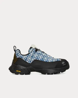 Katharina Off White / Blue Hiking Boots