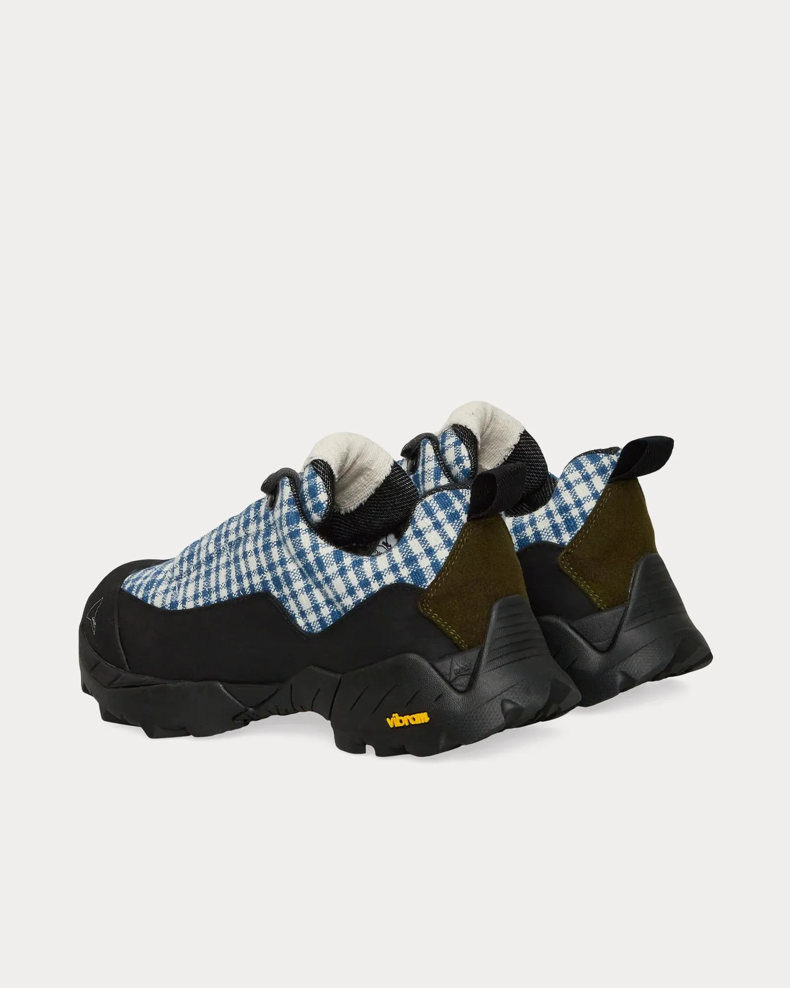 Katharina Off White / Blue Hiking Boots
