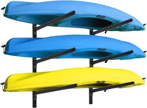 Kayak Storage Rack Kayak Wall Mount, Adjustable Heavy Duty Kayak Rack for Kayak Canoe Paddle Board, Indoor and Outdoor Display