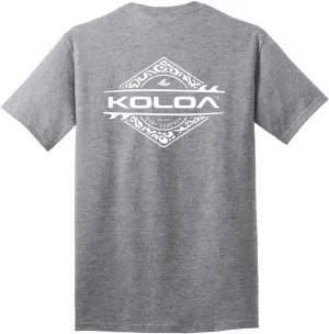 Koloa Surf Diamond Thruster Surfboards Logo Cotton T-Shirts in Reg, Big and Tall