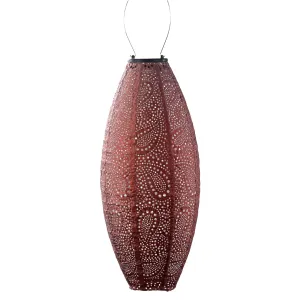Lantern Long Oval 20cm - Copper Paisley