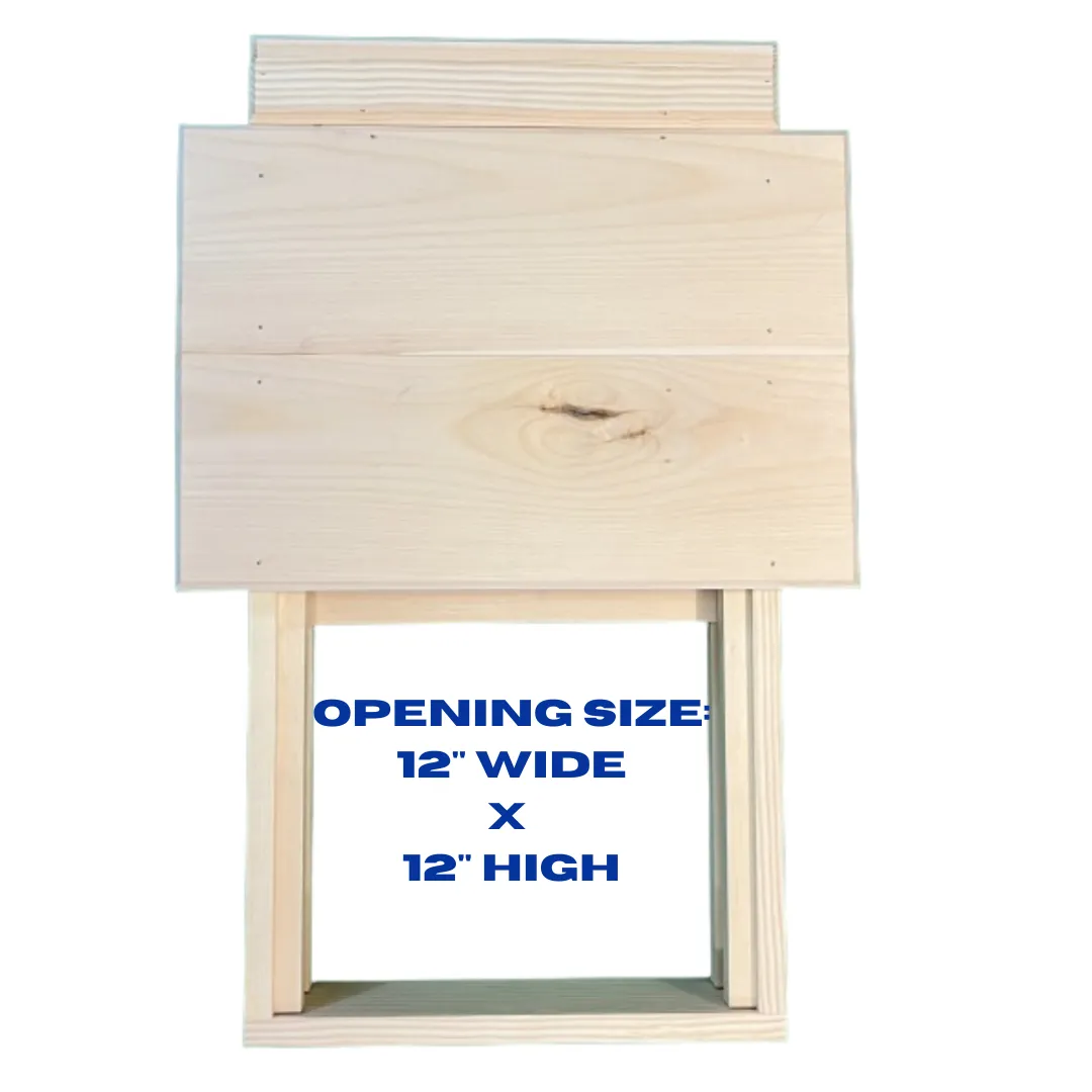 Large Solar Powered Chicken Coop Door