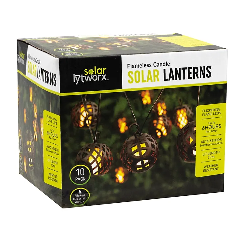 Lytworx 2.7m Flameless Candle Solar Lanterns
