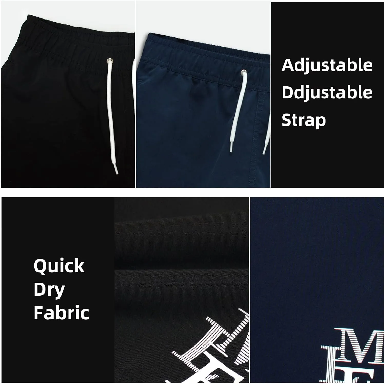 MEILONGER Boys Swim TrunksQuick Dry Beach Board Shorts Swimwear Bathing Suits Size 8,10-12,14-16,18-20