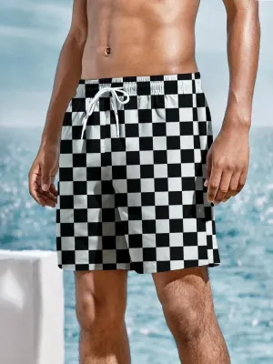 Men's Beach Shorts with Elastic Waistband Vacation & Summer Outdoor Activities