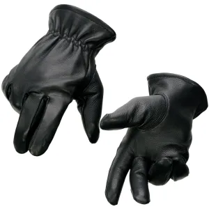 Milwaukee Leather SH858 Men's Thermal Lined USA Deerskin Black Leather