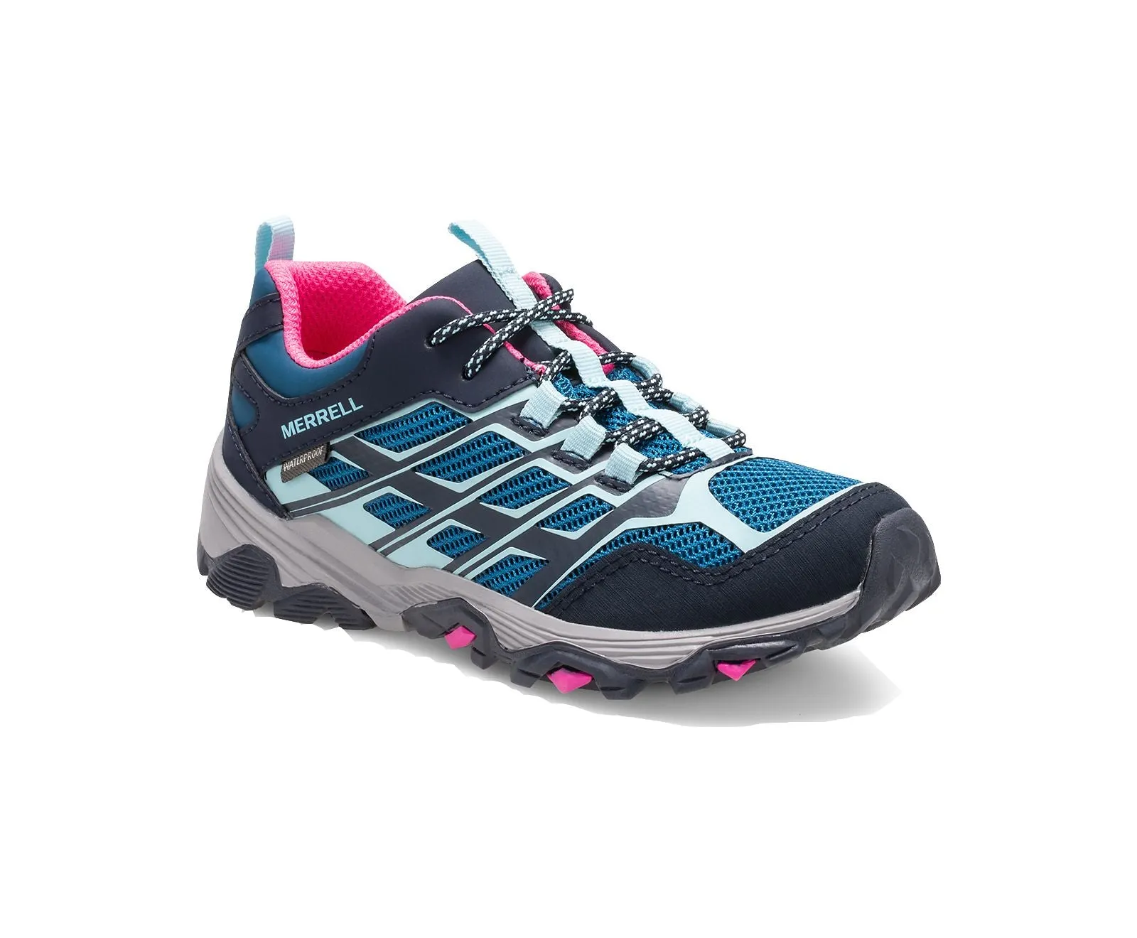MOAB Kids FST Low WaterProof Hiker - Arctic/Ontario/Pink