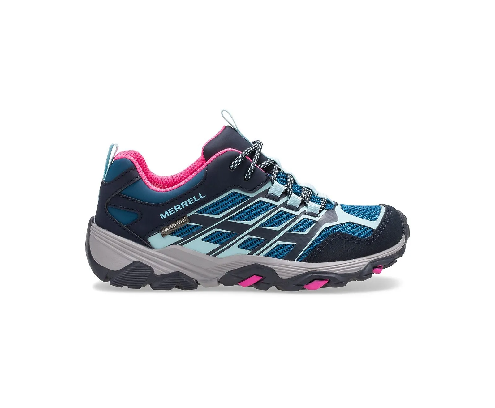 MOAB Kids FST Low WaterProof Hiker - Arctic/Ontario/Pink