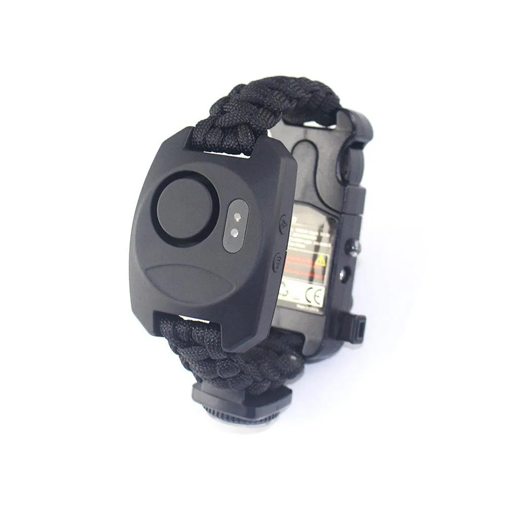 Multifuctional Survival Bracelet Kit with Fire Starte for Hiking Camping