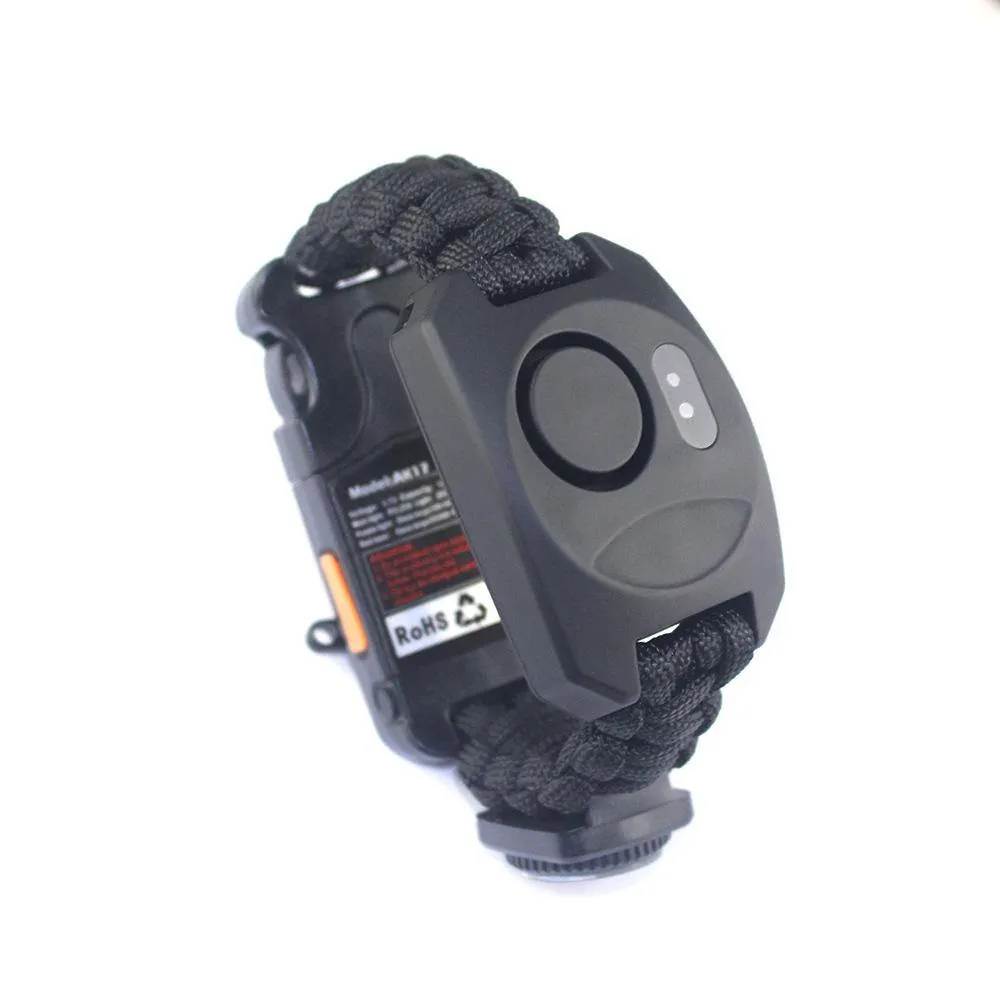 Multifuctional Survival Bracelet Kit with Fire Starte for Hiking Camping