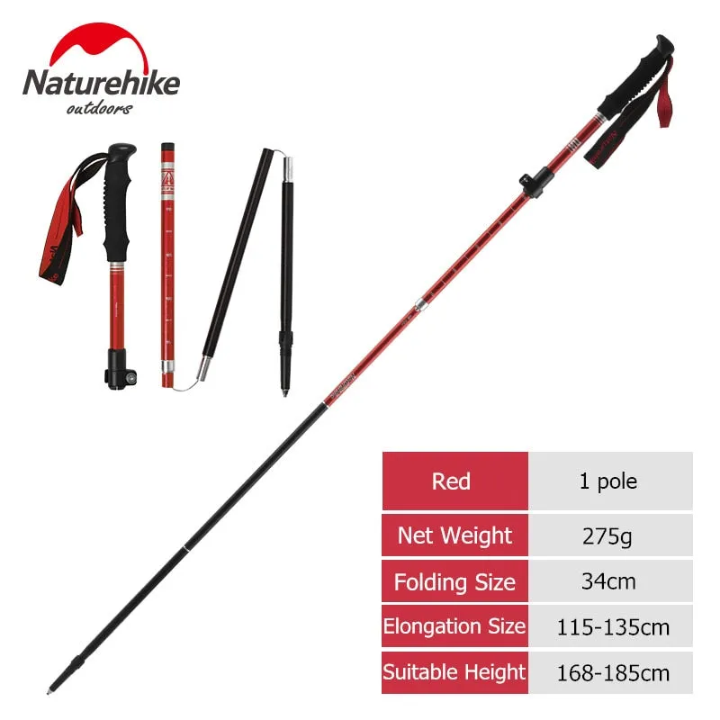 Naturehike Trekking Poles Folding Hiking Stick