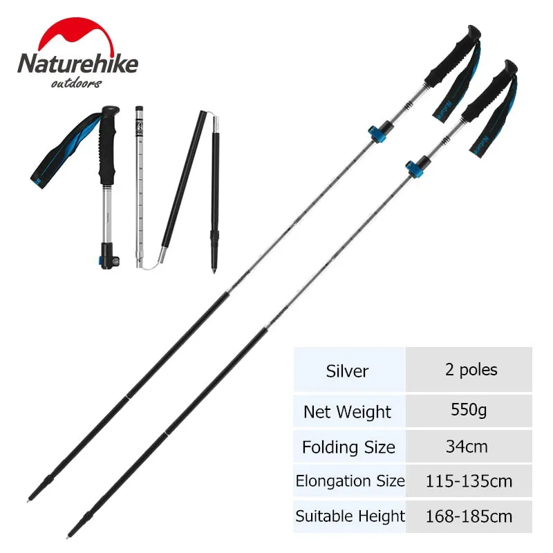 Naturehike Trekking Poles Folding Hiking Stick