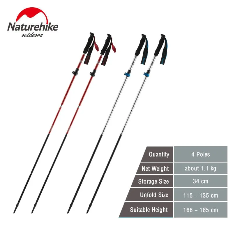 Naturehike Trekking Poles Folding Hiking Stick