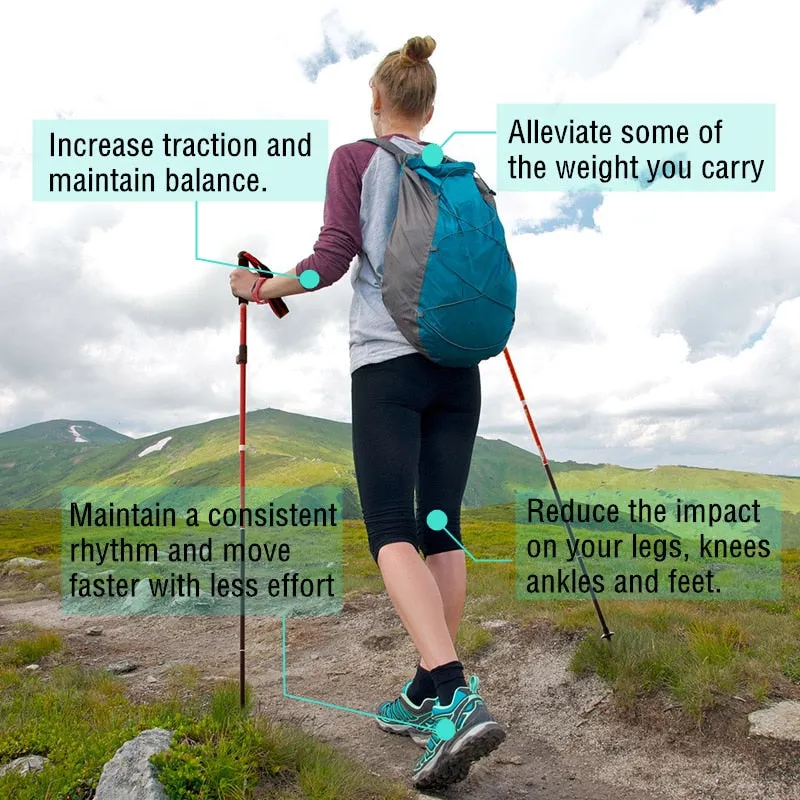Naturehike Trekking Poles Folding Hiking Stick