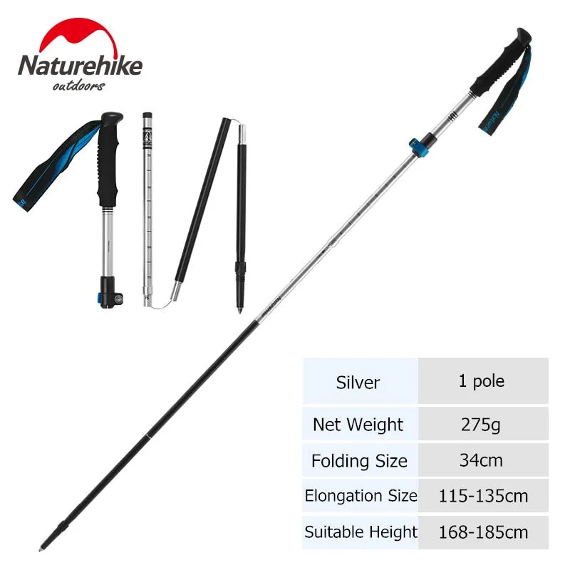 Naturehike Trekking Poles Folding Hiking Stick