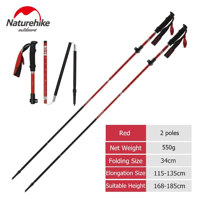 Naturehike Trekking Poles Folding Hiking Stick