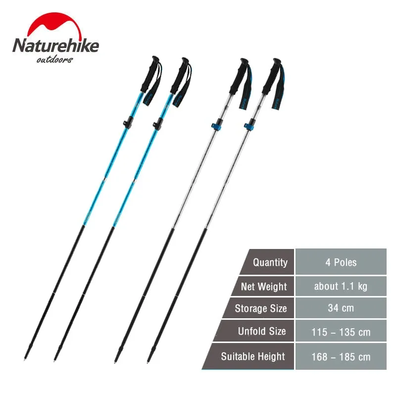 Naturehike Trekking Poles Folding Hiking Stick