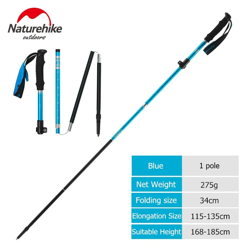 Naturehike Trekking Poles Folding Hiking Stick