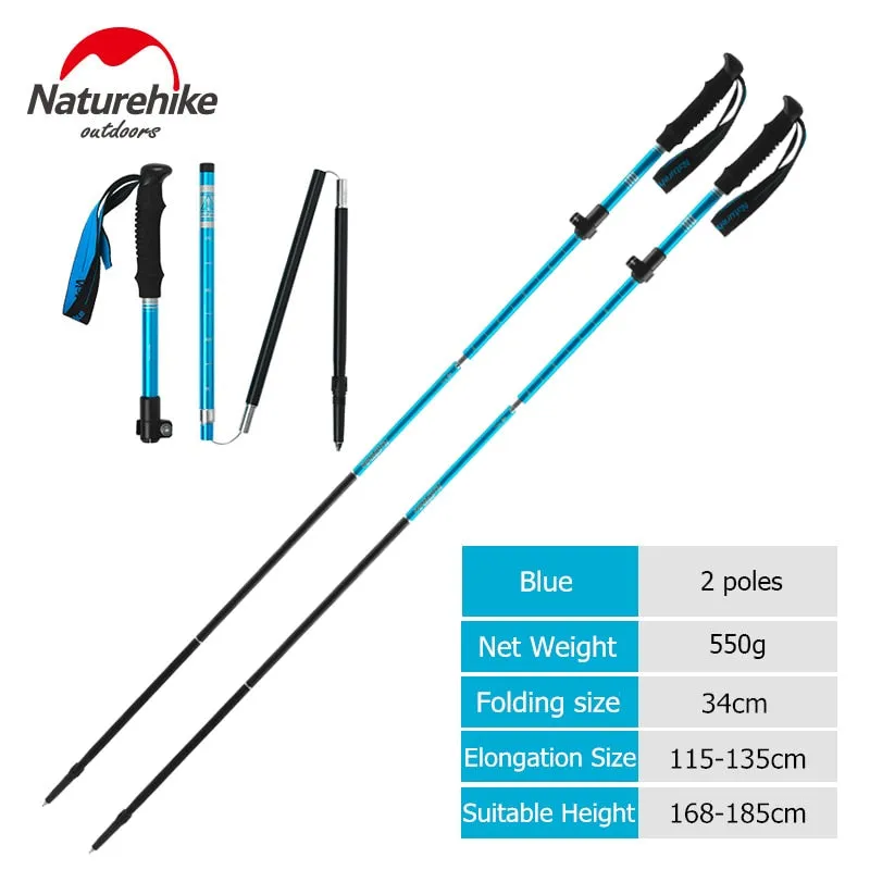 Naturehike Trekking Poles Folding Hiking Stick